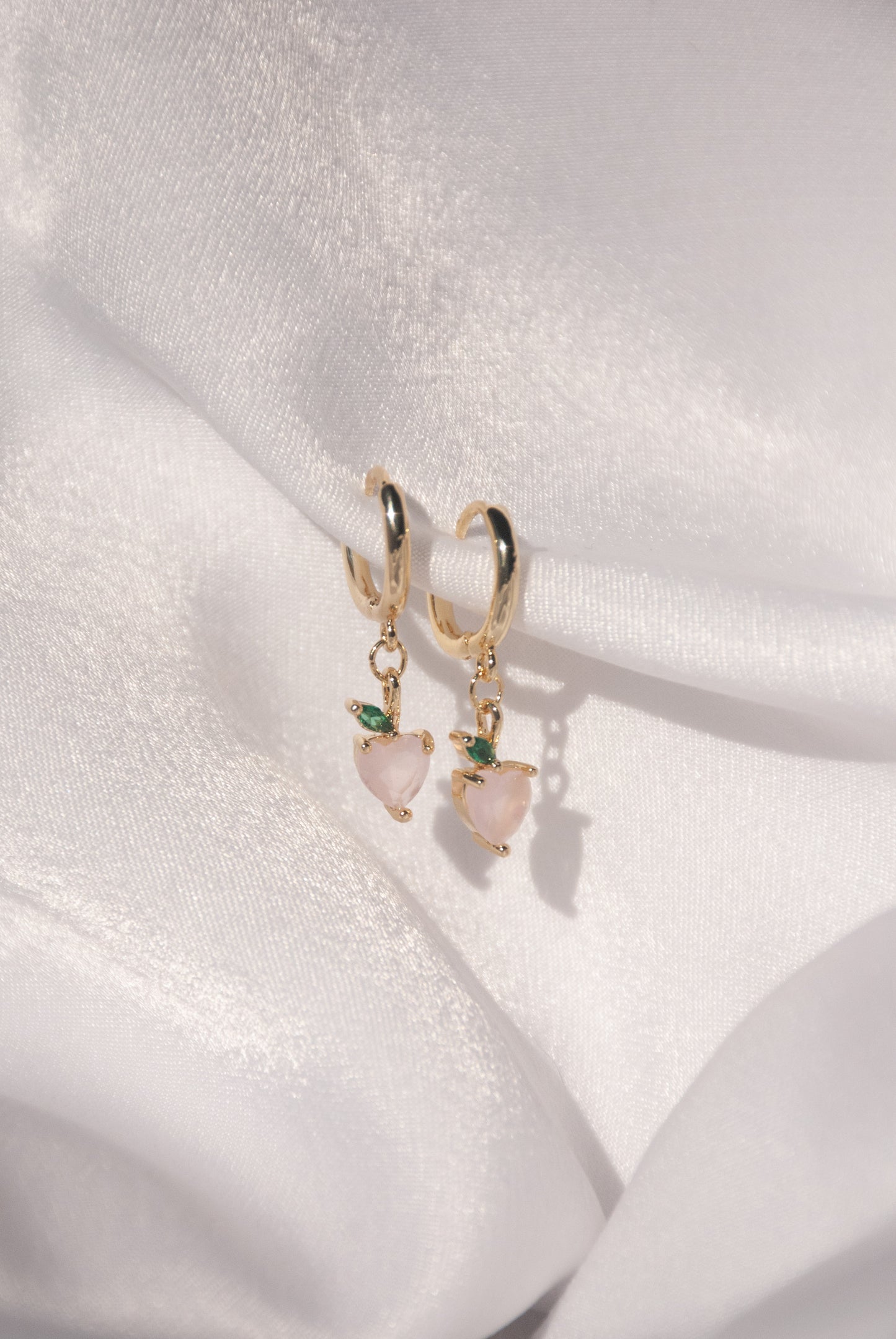 Peach Drop Earrings