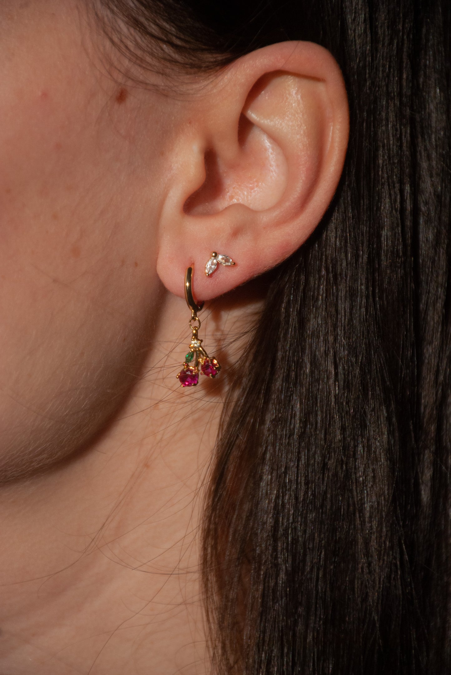 Cherry Drop Earrings